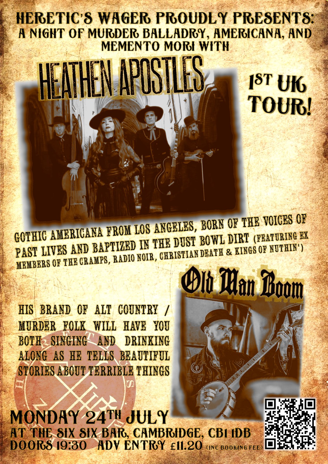 Heathen Apostles + Old Man Boom @ The Six Six Bar