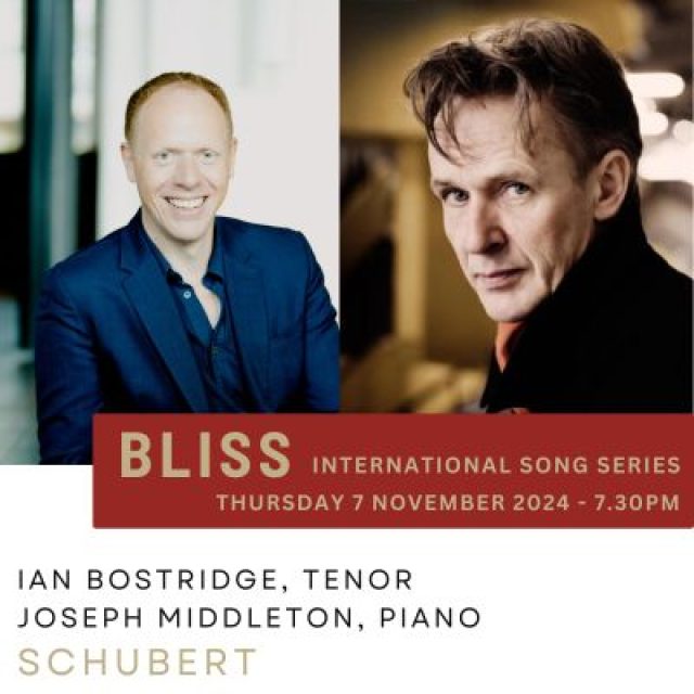 Bliss Song Recital – Ian Bostridge, tenor & Joseph Middleton, piano