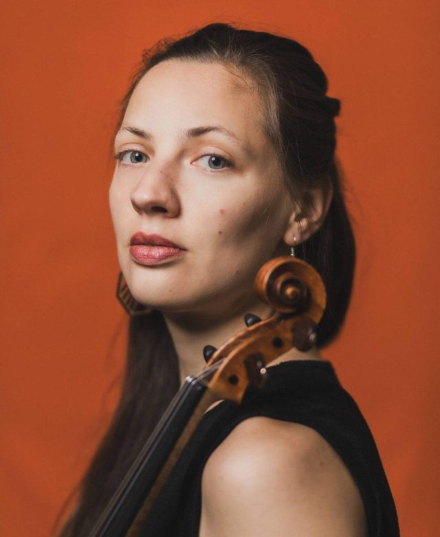 New Music: Marie Schreer, violin, Taher Adel, poet, and Aaron Holloway-Nahum, electronics